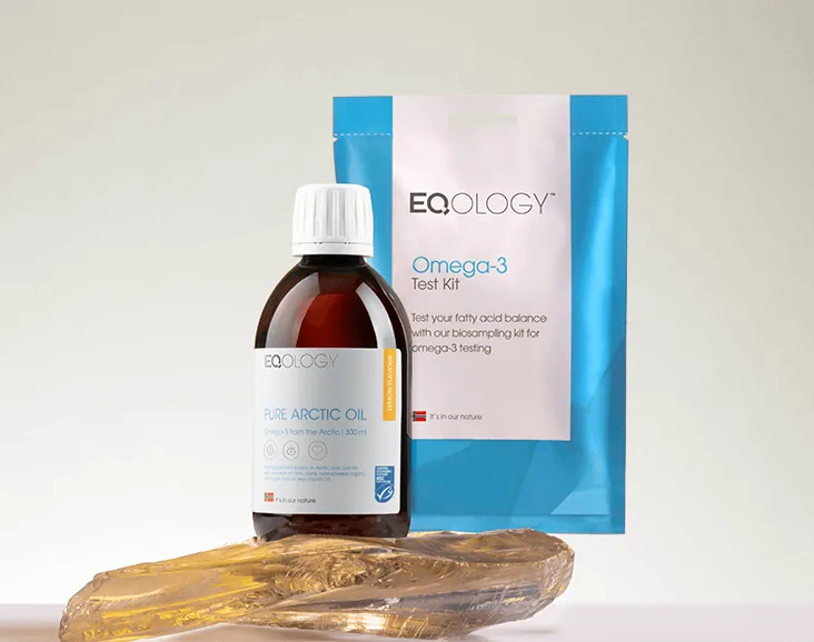 Pure Arctic Oil met de Eqology Omega-3 Test kit