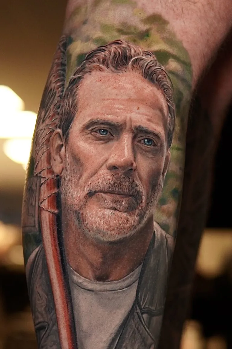 Kleurrealisme portret tattoo